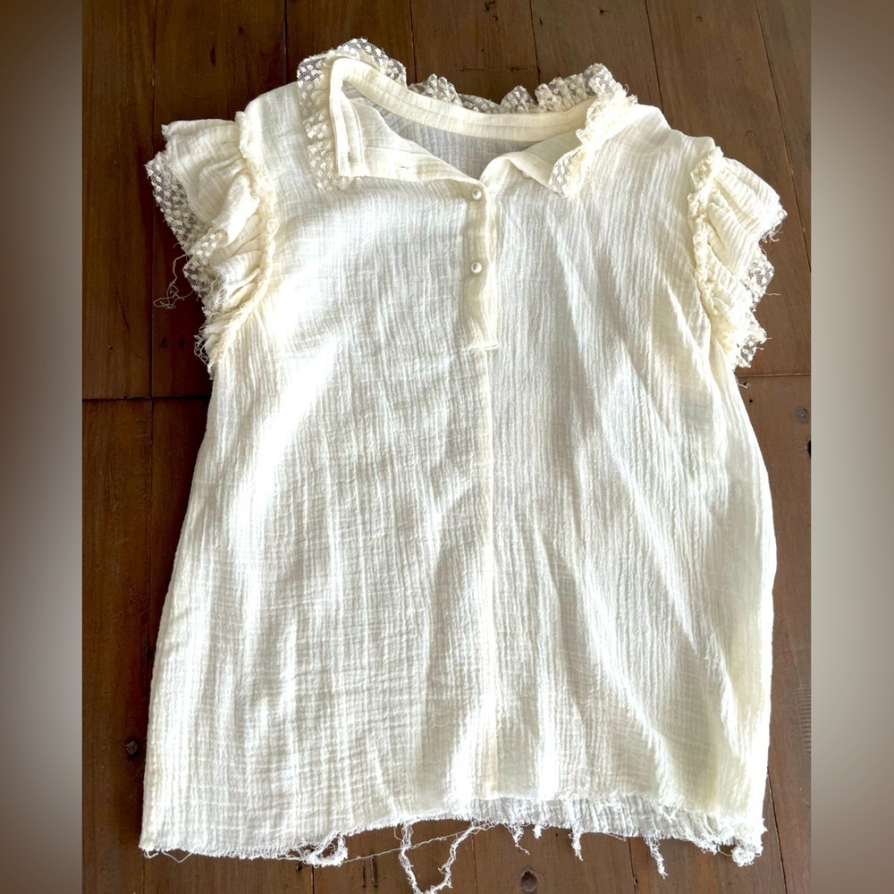 Philosophy di Lorenzo Serafini women lace detail blouse M